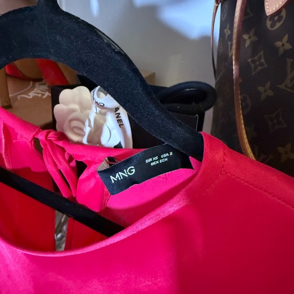 MANGO Pink Raphi Maxi Satin Dress - Picture 6 of 6